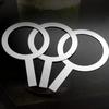 4Pcs 50/90/95/98 Calibre Baking Cup Gaskets Rust-proof Anti Scald Stainless Steel Gaskets Heat Resistant Easy Clean