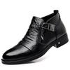 Men's Retro Lion Head Zipper Dress Shoes Office Business Loafers Lightweight Casual Ankle Boots for Men Slip On Luxury Mo-32241