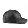 Men's Genuine Leather Baseball Cap - Winter Warm Flat Cap for Middle-Aged & Elderly