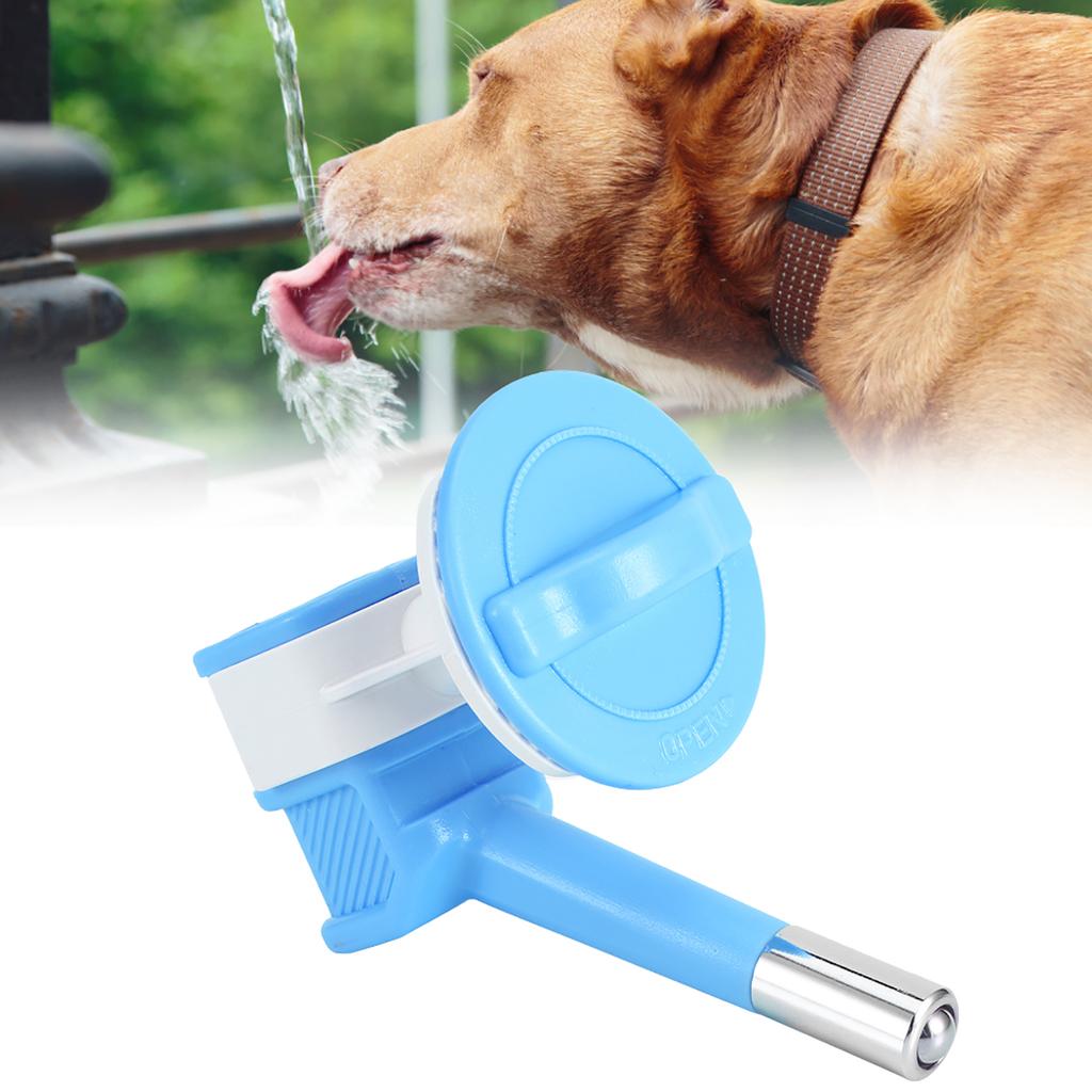 ABS Hunde Futterspender Hängend Auslaufsichere Düse Trinkwasserkopf Haustierbedarf Zubehör(blau )