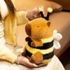 23/33CM Lovely Capybara Plush Toys Capybara Turn To Bee Pillow Stuffed Soft Animal Doll Creative Birthday Gift