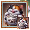 Cute Cat/Dog Full Embroidery Eco-cotton Thread 11CT Printed Cat Cross Stitch Kit Arts DIY Handmade Ornament Home Decor 40*40cm