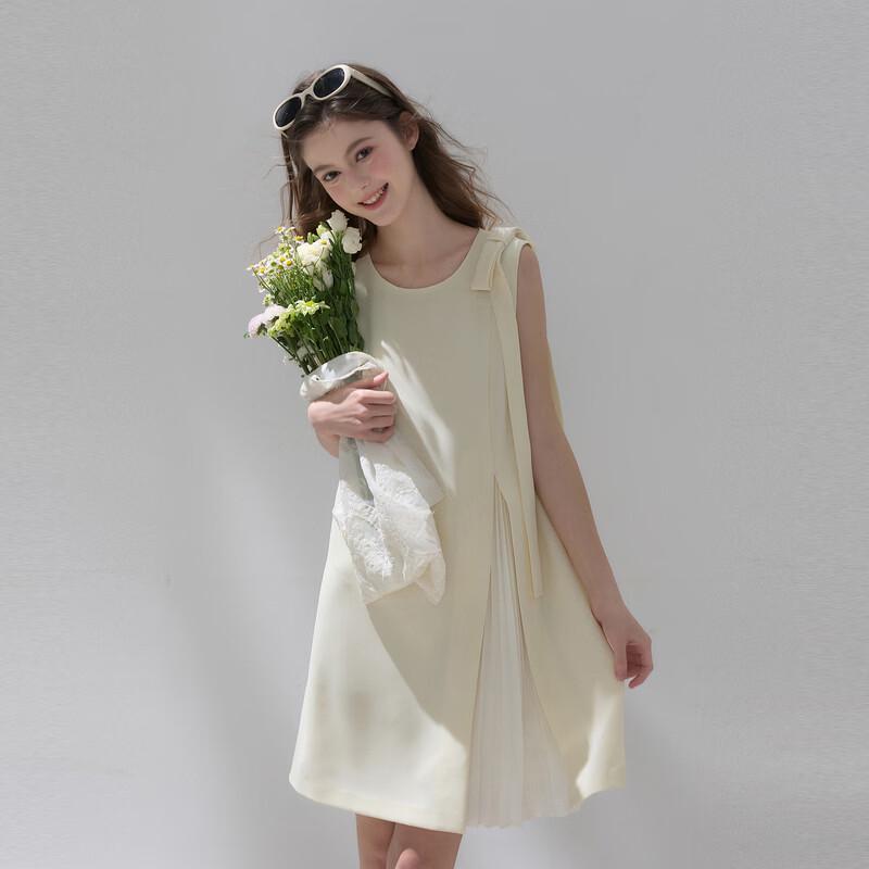 Sancai 2026 Summer Sweet Sleeveless A-Line Mini Dress