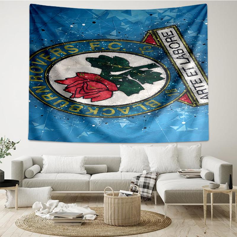 1PC Rovers Crest Football Club Printed Tapestry Room Decoration Wall Hanging for Living Room Bedroom, dormitory, Birthday and Christmas gifts