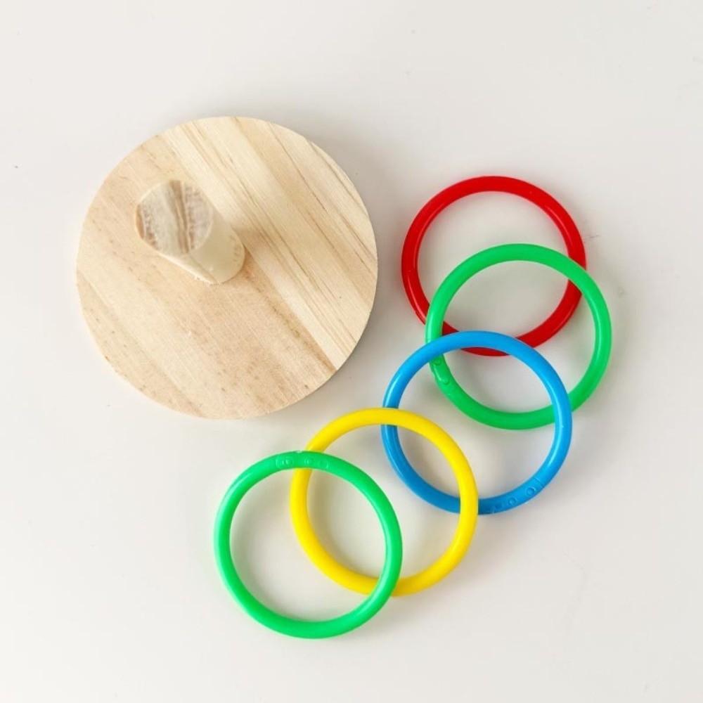 Colorful Rings Interactive Parrot Toy Interactive Exercise Toy For Parrots For Parrot