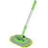 ABLZ-2 In 1 Car Wash Mop Mitt With Long Handle, Chenille Microfiber Car Wash Dust Brush Extension Pole 24-46In, Scratch Cleaning