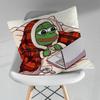 Funny Art PPepe The Frog Throw Pillow Case Living Room Sofa Cushion Cover For Home Bedroom Decoration Protector