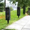 Waterproof Solar Lawn Lights Decorative Cutout Pattern LED Garden Lights Auto on Off Sensor Outdoor Landscape Lighting Pathways