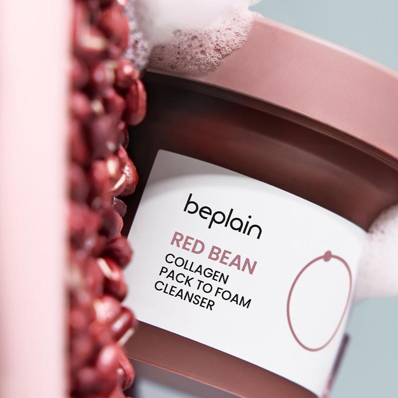 [beplain] Red Bean Collagen Pack to Foam Cleanser 100ml