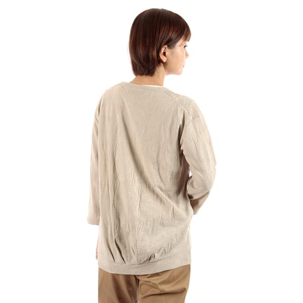 Foxfire Retro [8215411] [Moisture-Wicking, Quick-Drying] TS Leaf Jacquard Crew Jacket, Size 7/S, Women's