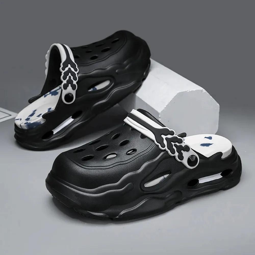 Summer New Men's and Women's Outdoor Slippers for Driving and Outdoor Wear, Dual-purpose Thick Soled Non Slip Women's Sandals