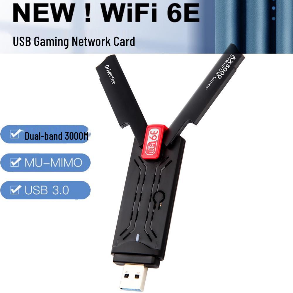 AX3000M WiFi 6E USB 3.0 Gaming Network Card