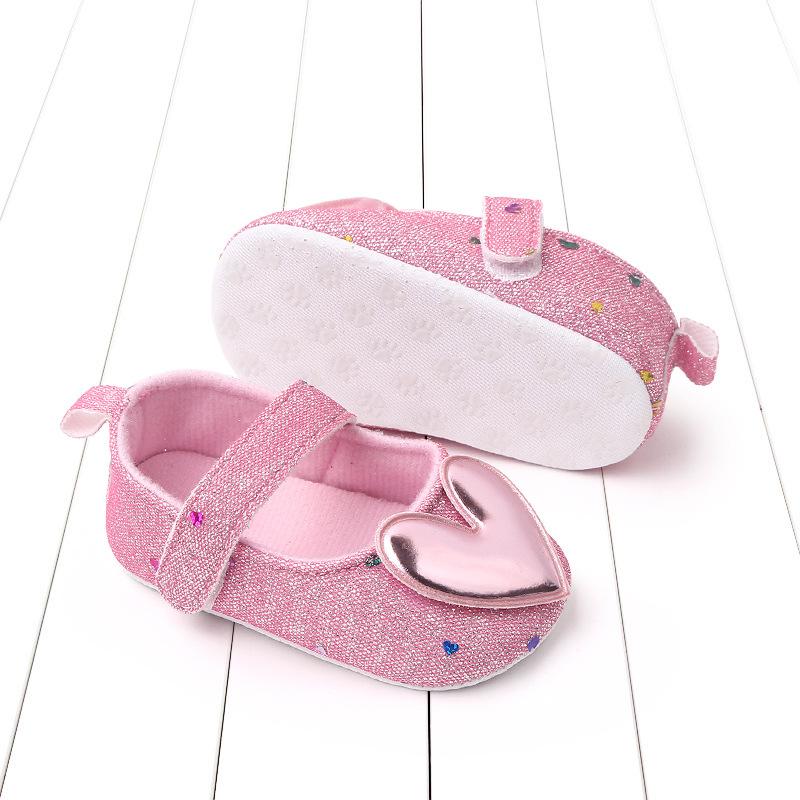 Shiny Baby Princess Shoes Baby Shoes Soft-soled Non-slip Single Shoes 0-1 Year Old Spring and Autumn