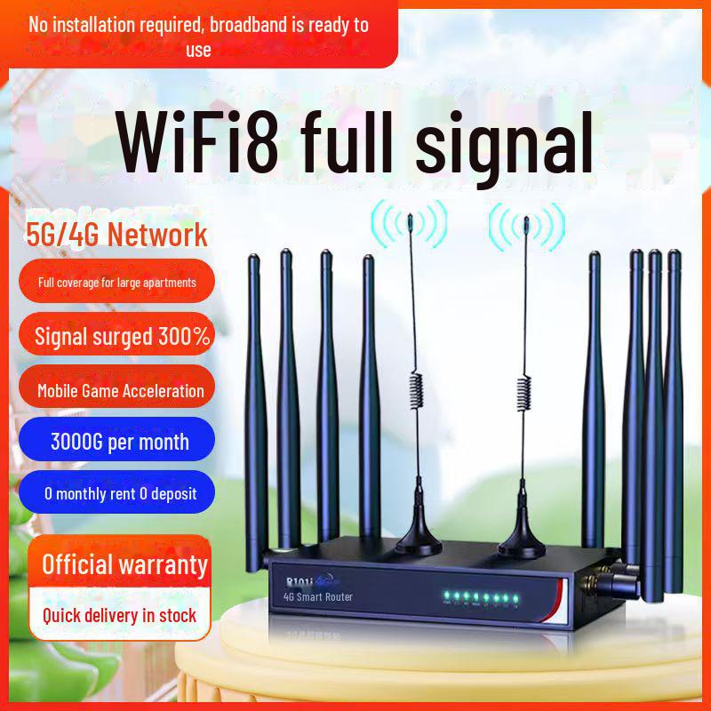 2024 Industrial-Grade Portable Wireless WiFi Router - No Broadband Plug Needed