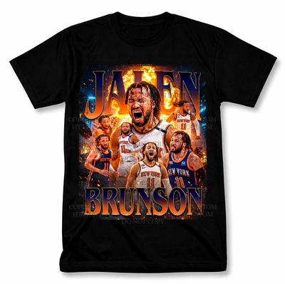 T-shirt Graphique Jalen Brunson New York Knicks Style Vintage T-shirt pour Fan de Basketball