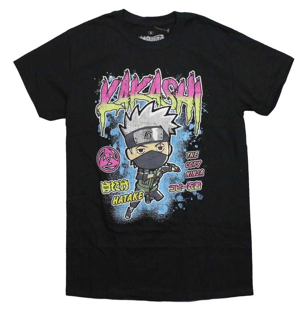 Trendy Childrens Tshirt Naruto Shippuden Pure Cotton Cartoon Printed Parentchild Outfit Round Neck Short Sleeved Shirt