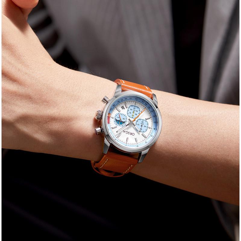 2025 New Mens Watches Luxury Quartz Chronograph Wrist Watch For Man Sapphire Mirror Waterproof Men Gift Clock Luminous