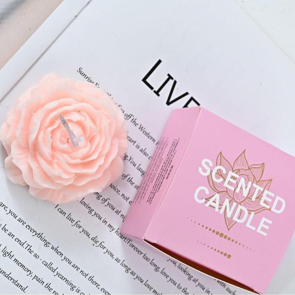 Peony Scented Candle: Creative Teacher's Day & Birthday Party Favor Gift