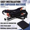 Android Navigation Power Cable Set: 16-pin Adapter, ABS Material, As Shown, with C