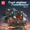 Mould King 10200 Technology Truck Engine Block Toy Engine Clamp Block with Motor and Collectible Model Gift for Set, 3070-Piece Transmission,