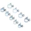 135PCS Zinc Plated Mini Fuel Hose Clamps Line Tube Pipe Clips 818mm
