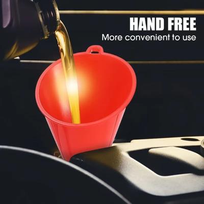Anti-splash Fuel Filling Tools Plastic Oil Funnel Durable Car Long Stem Funnel