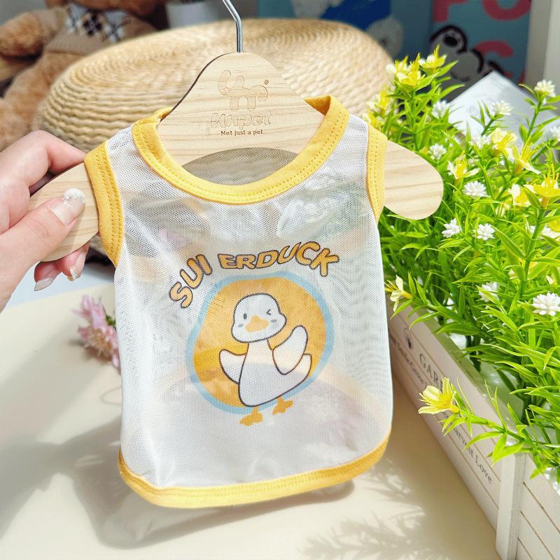 Cat and Dog Clothing Summer Thin Mesh Vest Pet Vest Cat Clothing Teddy Bear Decoration Anti Shedding Chihuahua Pet Shirt2025