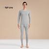 Men's Autumn Pure Cotton Thermal Set: Long Johns & Base Layer Shirt