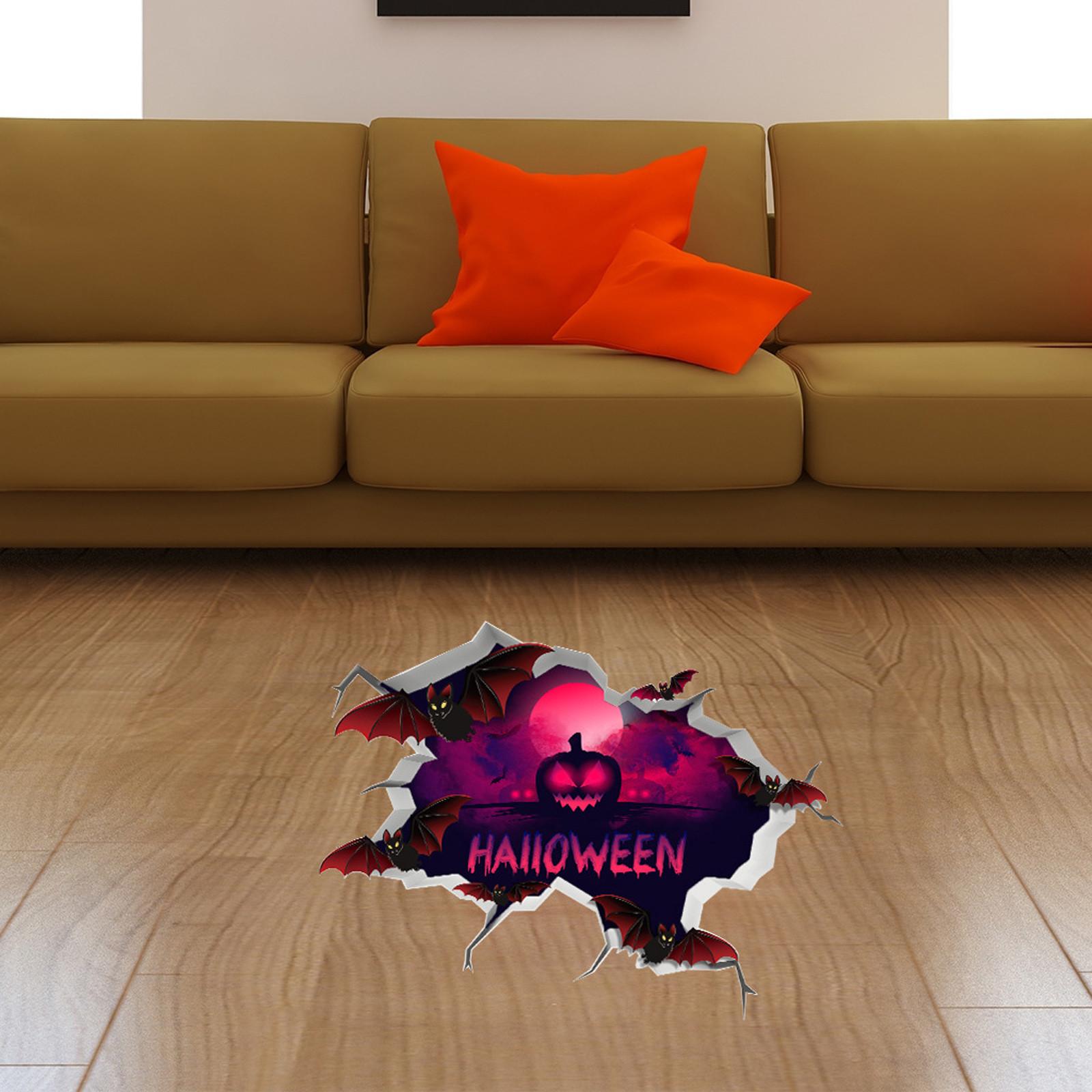 

Хэллоуин 3D страшные наклейки на стену съемные художественные росписи вечерние наклейки декор One Size