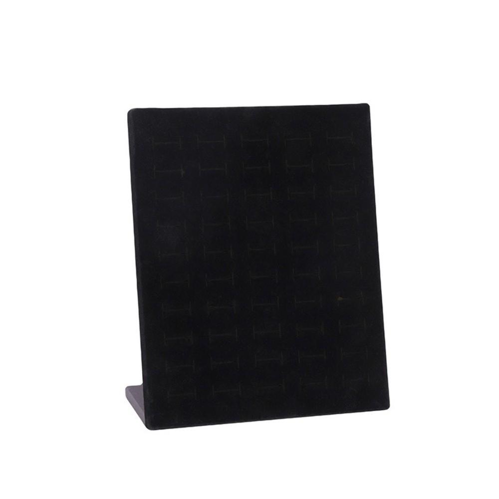 New Portable Ring Display Plate Plastic Flannel Rings Storage Rack Ear Studs Holder Jewelry Display