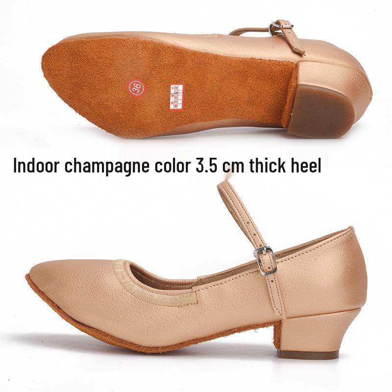 Women's Modern Ballroom & Latin Dance Shoes - Elastic Opening, Perfect for Practice & Social Dancing