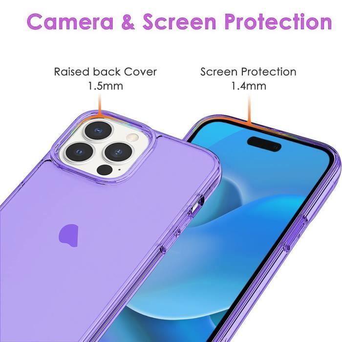 Coque de Protection - BOOLING - pour iPhone 14 Pro - Ultra Slim - Silicone - Violet