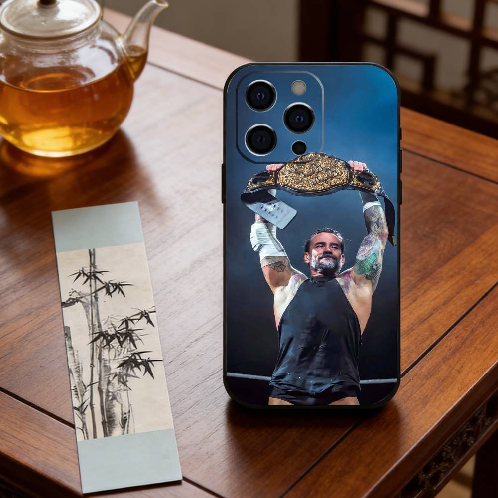 Wrestler CM Punk Phone Case Silicone Soft For IPhone 17 16 15 14 13 12 11 X XR Plus Pro Max Plus iPhone12PRO