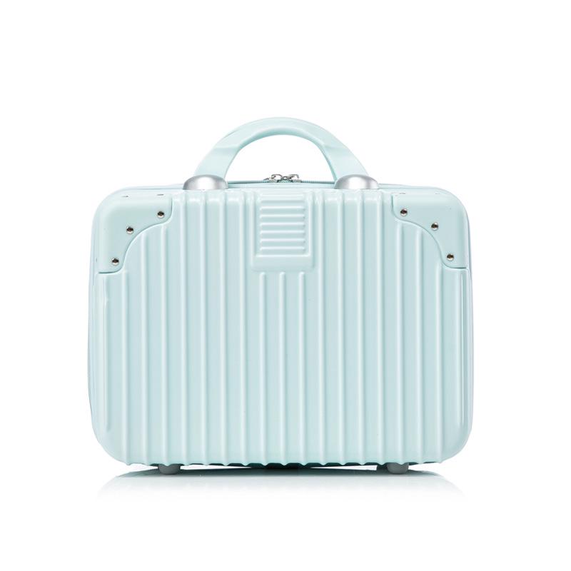 Retro Suitcase Set: 14" Women's Cosmetic Bag & 16" Men's Carry-On Luggage Gift Box.