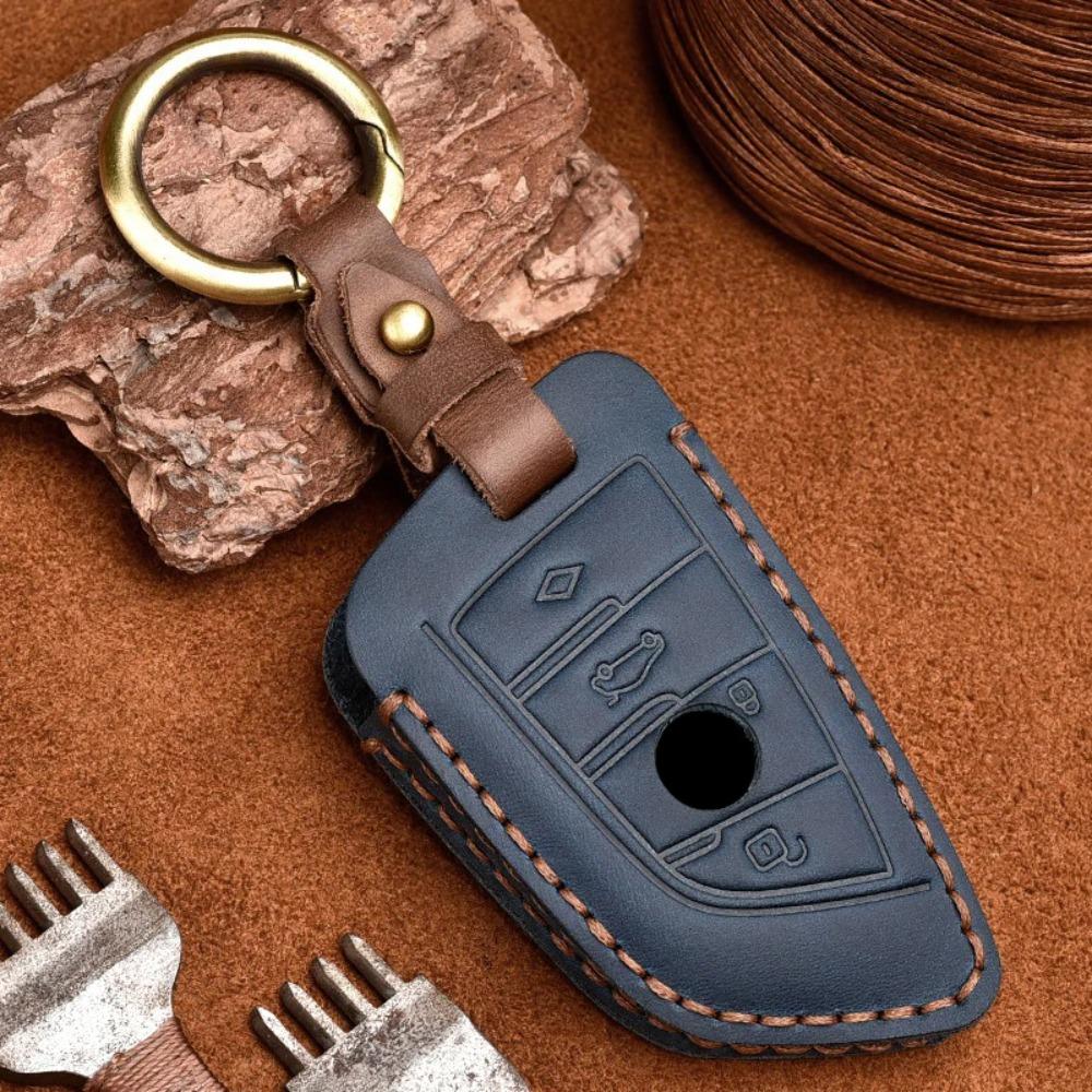 Leather Car Key Case Shell Bag for Bmw F20 G20 G30 X1 X3 X4 X5 G05 X6 X7 G11 F15 F16 G01 G02 F48 Accessories Car Key Case