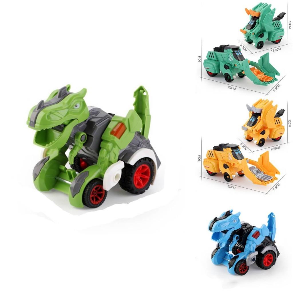 Incredible Inertia Impact Transforming Dinosaur Car Toy For Kids Boys With Colorful Designs