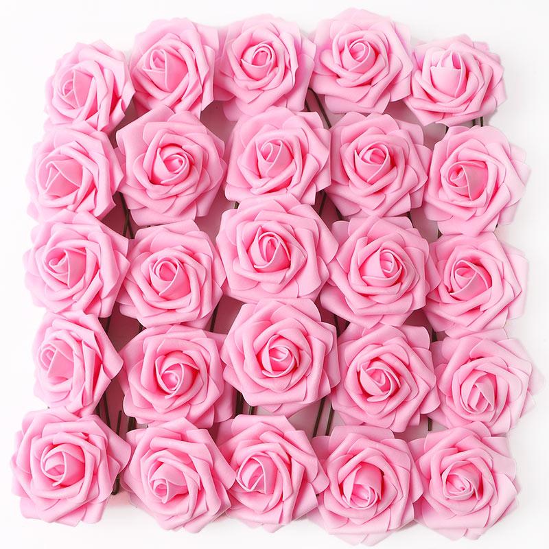 5/10/15/20/25Pcs Artificial Rose Flowers Wedding Decorations Centerpieces Arrangements Party Baby Shower Garden Home Decor Gifts