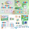 Wooden Alphabet Educational Puzzle Blocks For Kids Word Recognition Building