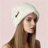 Women'S Slouchy Winter Hat - Plush Face Covering Cold-Proof Large Head Circumference, Fluffy Rabbit Hair Texture, Lightweight Warm Beanie
