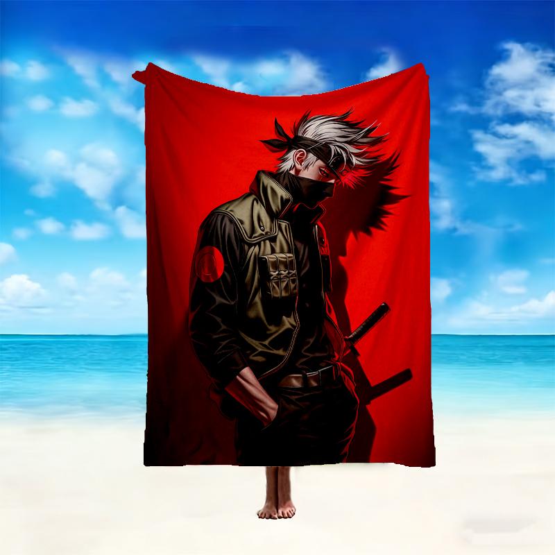 1pc Digital Print Nap Blanket, Naruto Blanket for Home Use, All Season Warmth, Christmas and Valentine's Day Gift Blanket