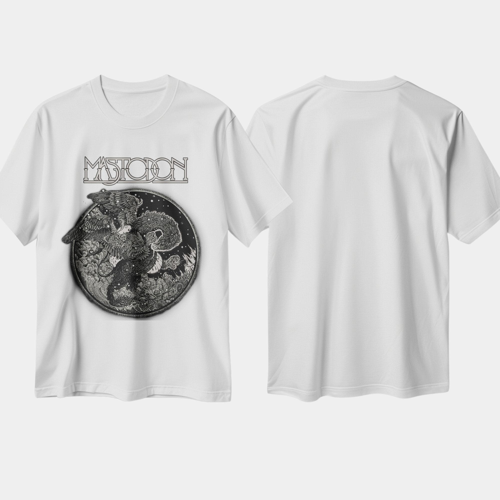 

Metal Band Gift T-shirt Mastodons Band Graphic Essential for A Party Short Sleeve Unisex Round Neck Tees - Men s Summer Cotto... S разноцветный