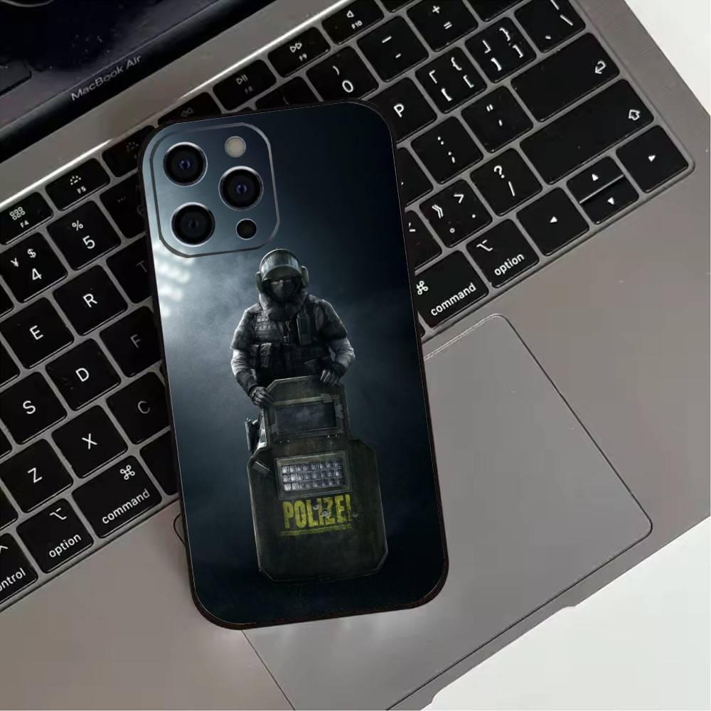 Shooting R-Rainbow S-Six S-Siege-s Phone Case For iPhone 17, 16,15,14,13,12,11 Plus,Pro Max, Others Soft Black Cover