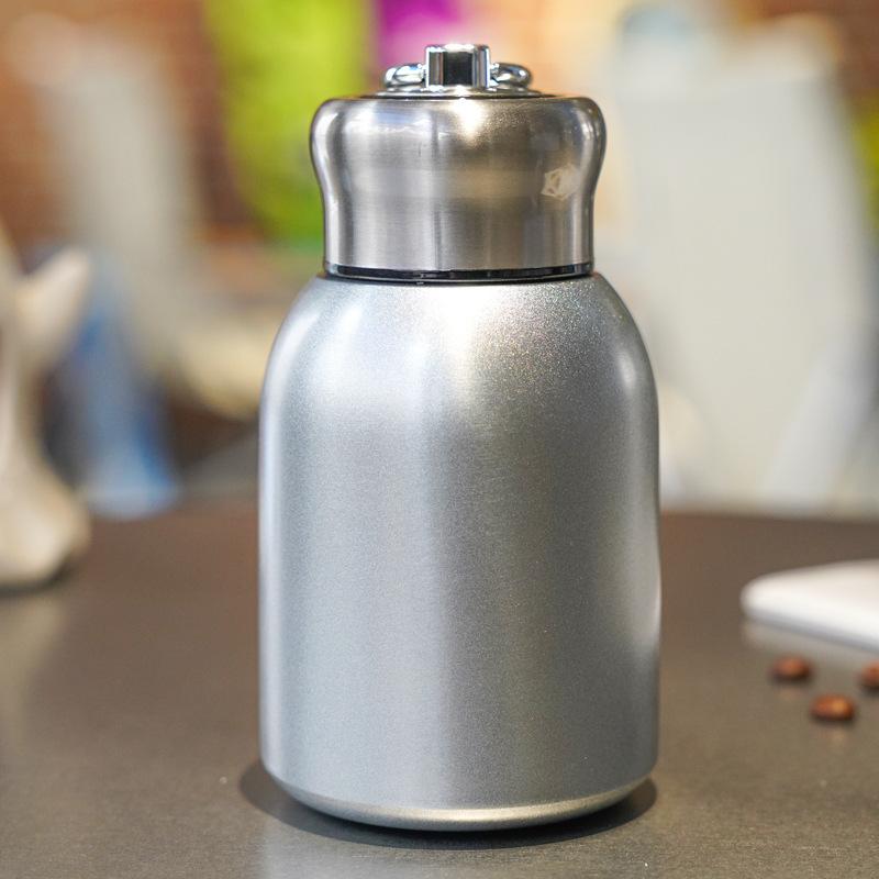 Thermos cup student cute stainless steel mini big belly cup couple