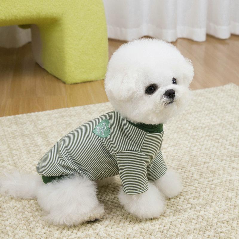 Puppy T Shirt All Seasons Pet Vest Striped Dog Clothes Thin Dog Hoodies Cat Clthing Soft Dog Undershirt Chihuahua Dog Costumes