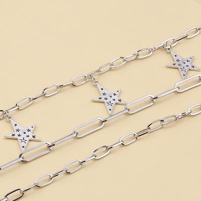 Multi-Layer Star Waist Chain Decoration For Men Women Punk Rock Hip Hop Jeans Chain Pants Belt Chain Clothes Accessories