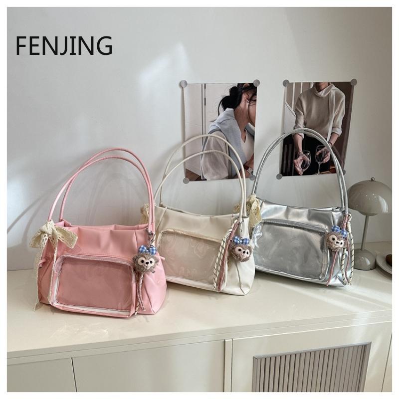Y2k Japanese Harajuku Shoulder Bag Womens Transparent Totes Bag Girls School Crossbody Bags for Women Female Designer Handbags