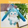 Lovely Plush Hatsune Miku Keychain Doll Soft Pp Cotton Filling Ideal For Accessories Cute
