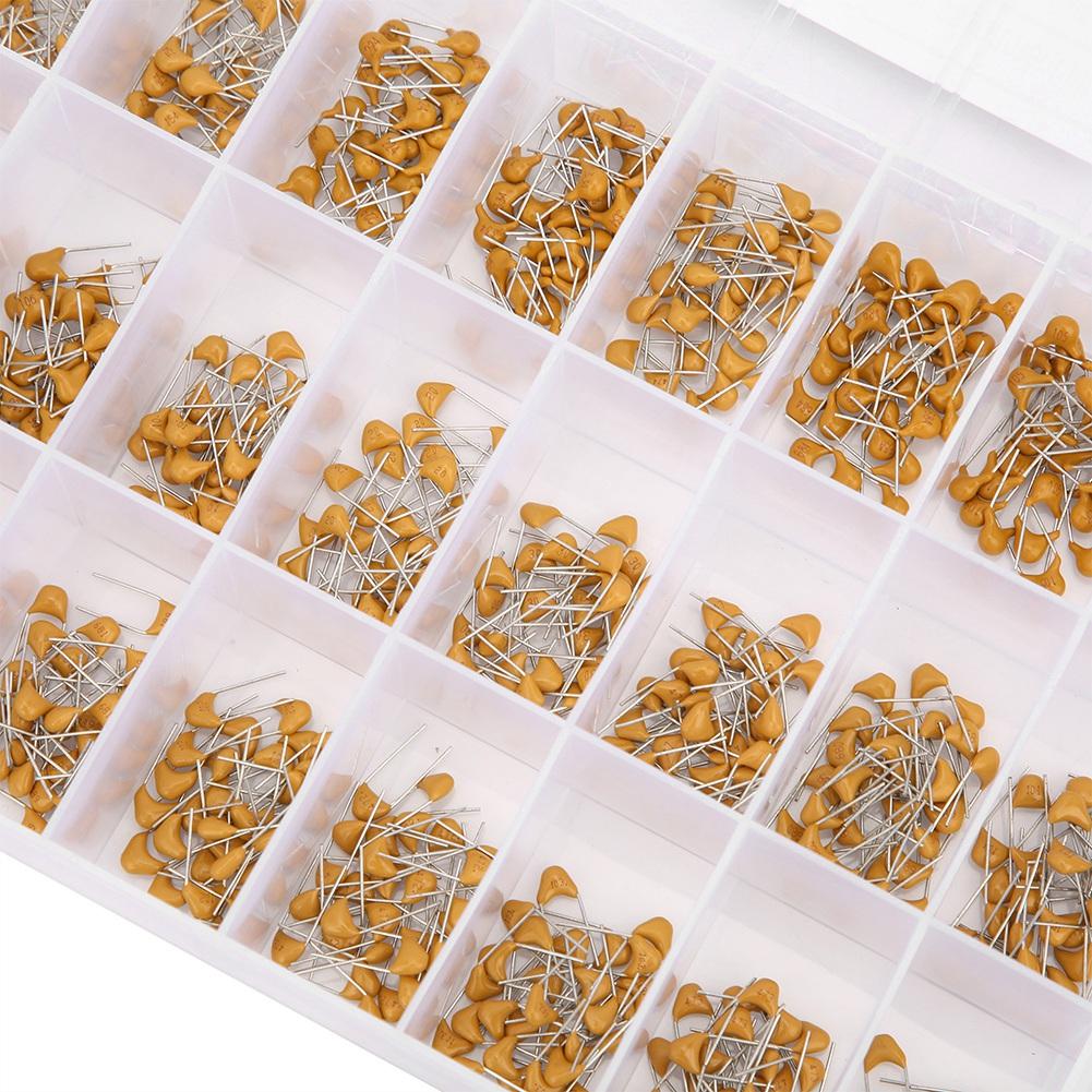 Ceramic Capacitors Assortment Kit, 720pcs 24 Types 0.1uF-100nF 50V
