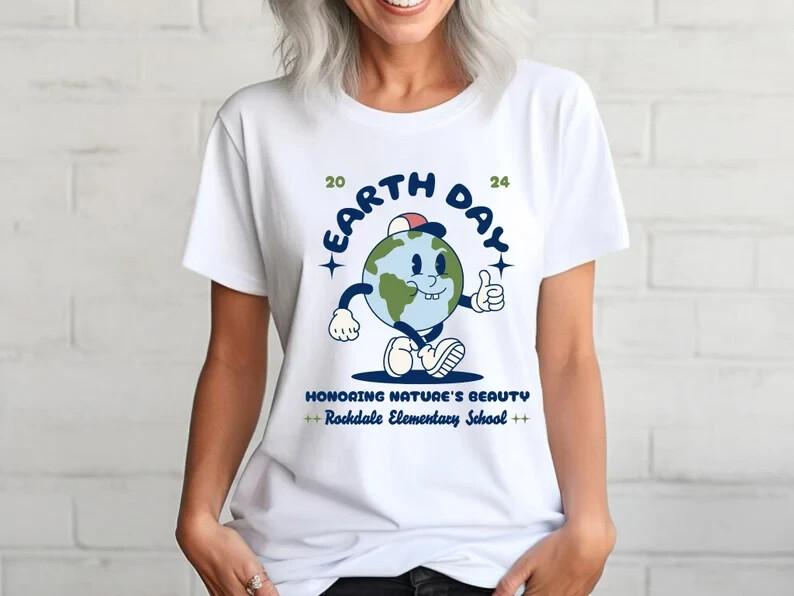 Coquette Bow Planet Shirt, Earth Day Shirt, Green Planet Shirt Unisex T-Shirt L