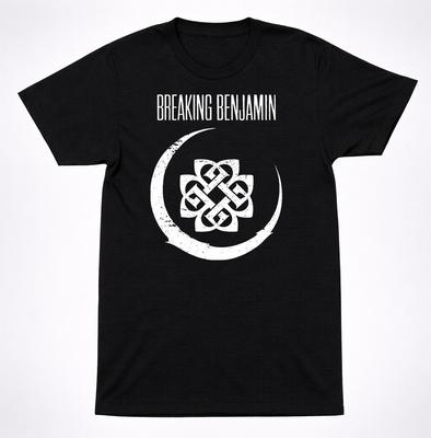 Breaking Benjamin Sichelmond Logo T-Shirt Alternative Rock Band T-Shirt Schwarz